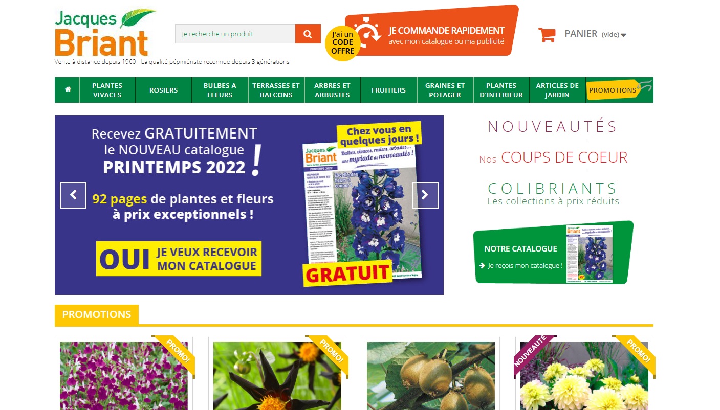 BULBES A FLEURS, Jacques Briant, plantes en ligne - Pépinières