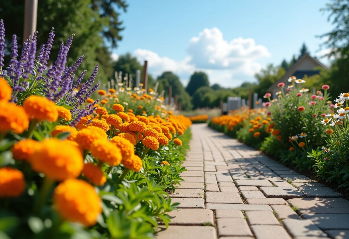 fleurs bordures