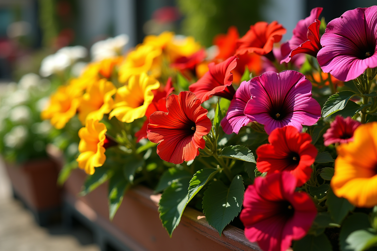 fleurs colorées