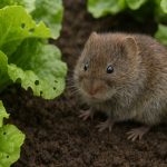 Photo hyperrealiste d'un vole dans un jardin de légumes